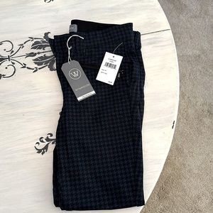 Wit & Wisdom “Ab”solution pant in 4P; black and navy houndstooth